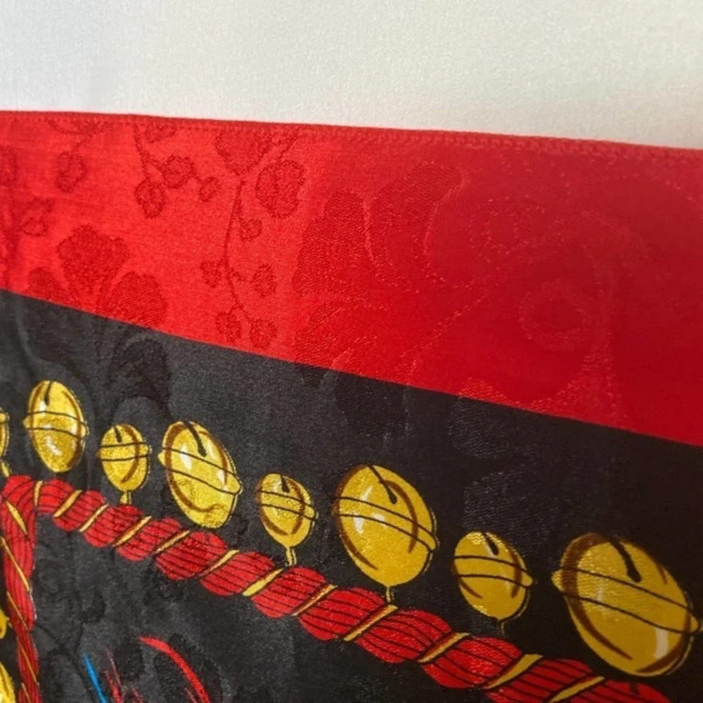 Bold Colored Scarf w/ Elephant